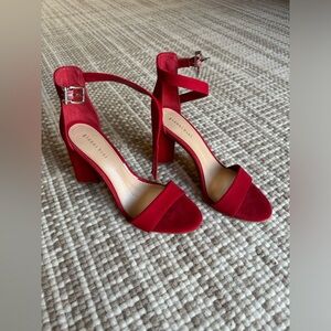 Gianni Bini Red Suede Heels (Size 8)
